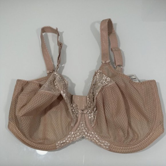 NEW‎ $66 Elomi [ 34I US] Charley Full Figure Underwire Plunge Bra in Nude #5791 - Picture 3 of 10